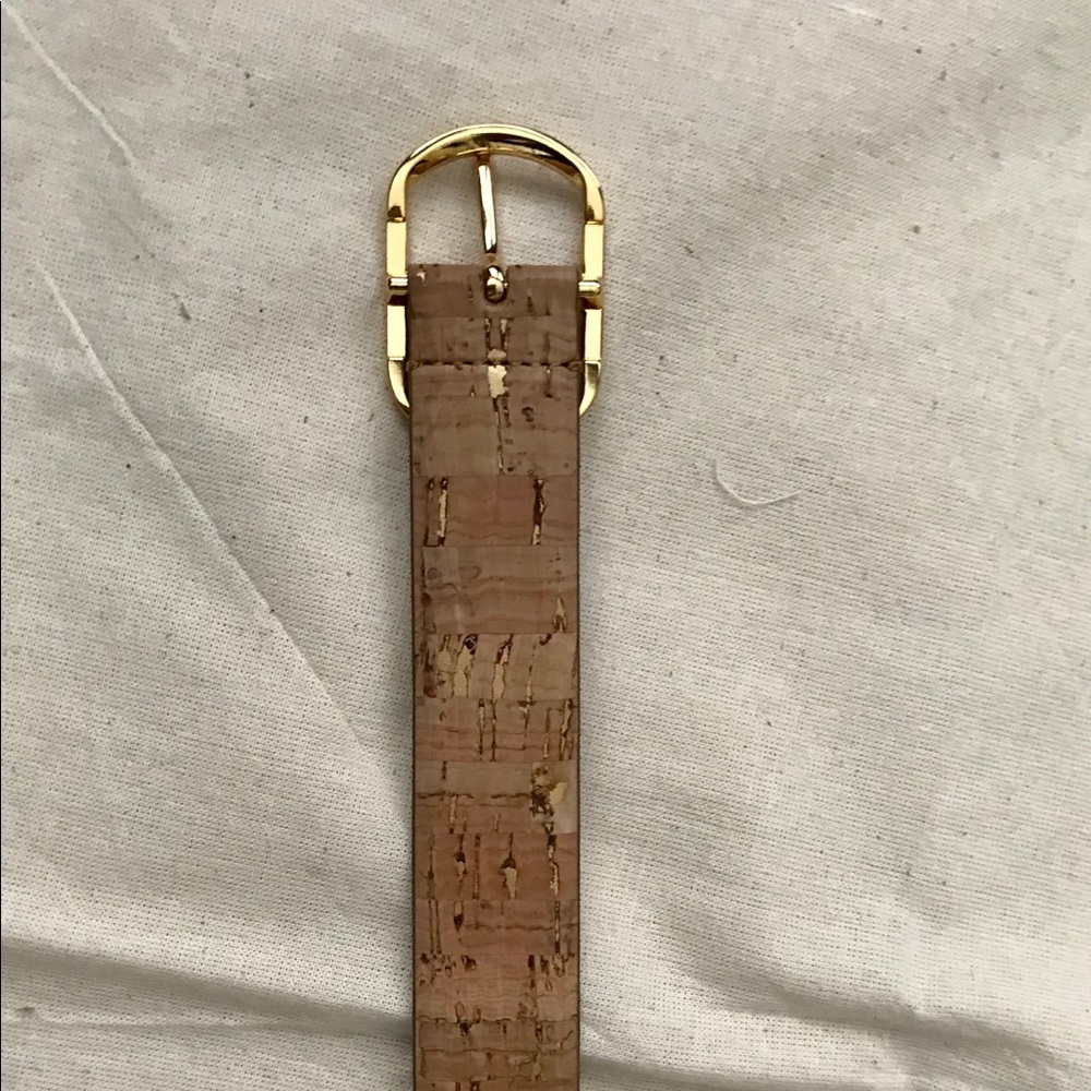 Brand new Ralph Lauren cork and gold belt size L